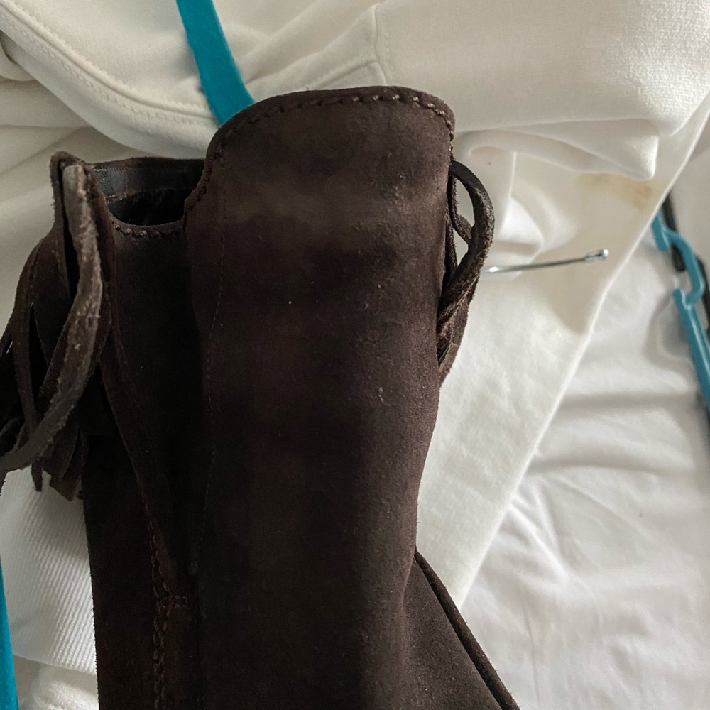 Authentic Gucci chocolate fringe bootie - Picture 10 of 10